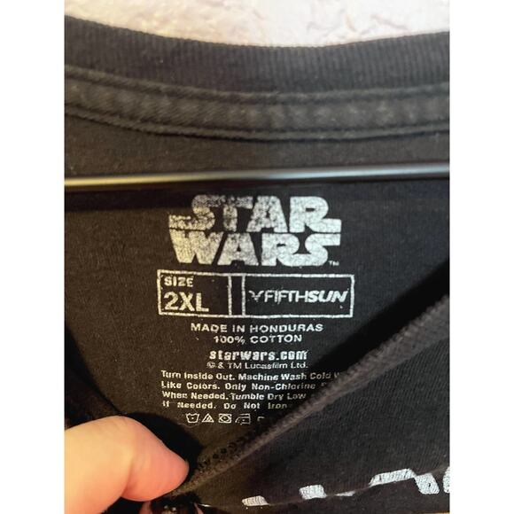 Star Wars Millennium Falcon Retro Graphic Tee Black T-Shirt 2XL - Picture 4 of 4